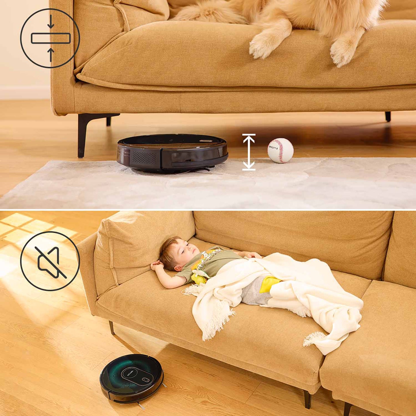 Robot sprzątający Vactidy Nimble T8 z funkcją mopowania