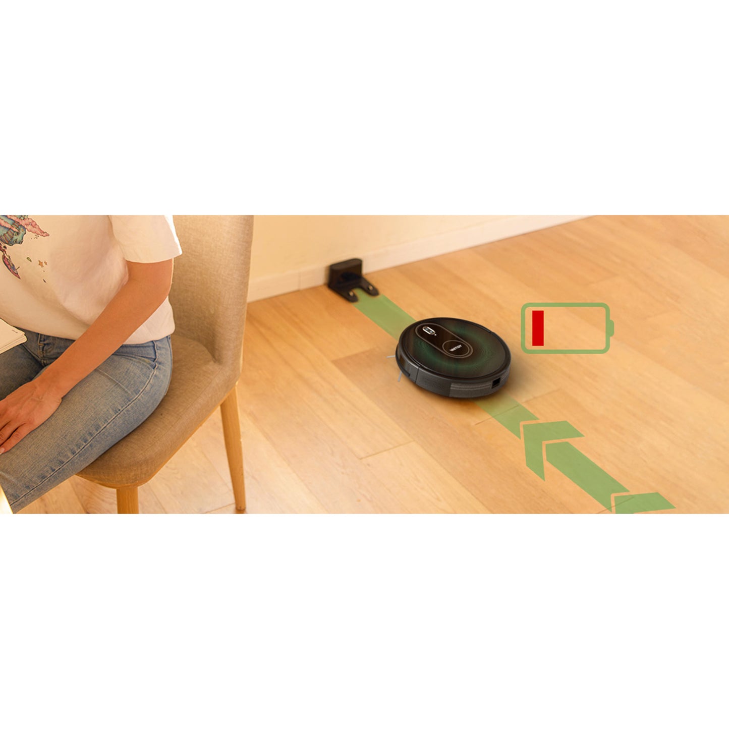 Robot sprzątający Vactidy Nimble T8 z funkcją mopowania