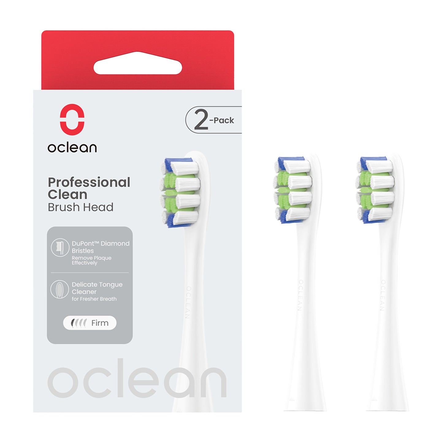 Końcówki do szczoteczki Oclean Professional Clean P1C1 2 szt. - białe