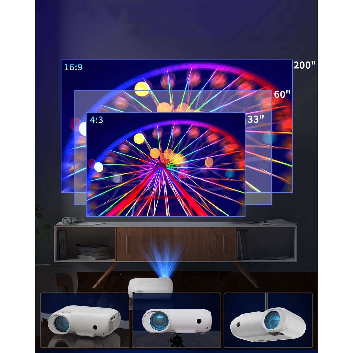Projektor przenośny Yoton Y7 Full HD