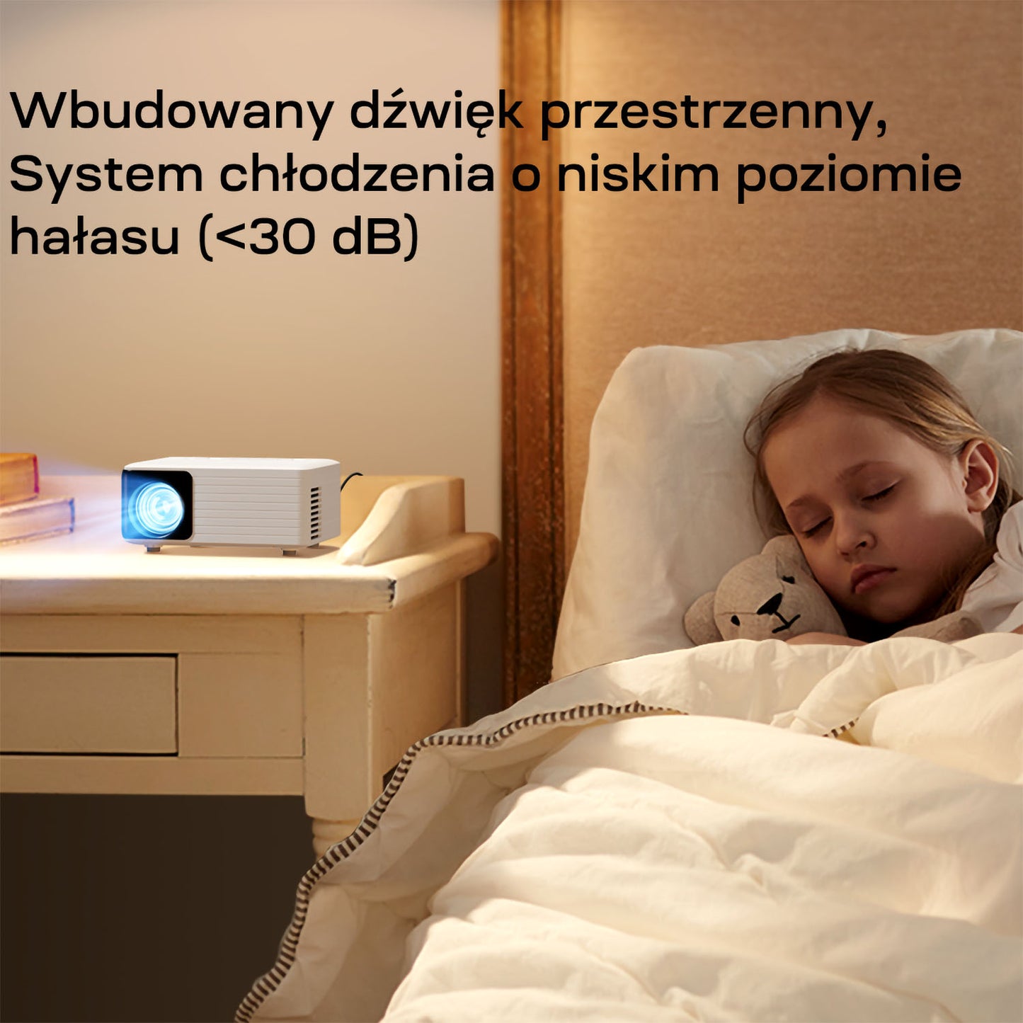 Projektor przenośny Yoton Y3PW, Wi-Fi, 120 ANSI lumenów