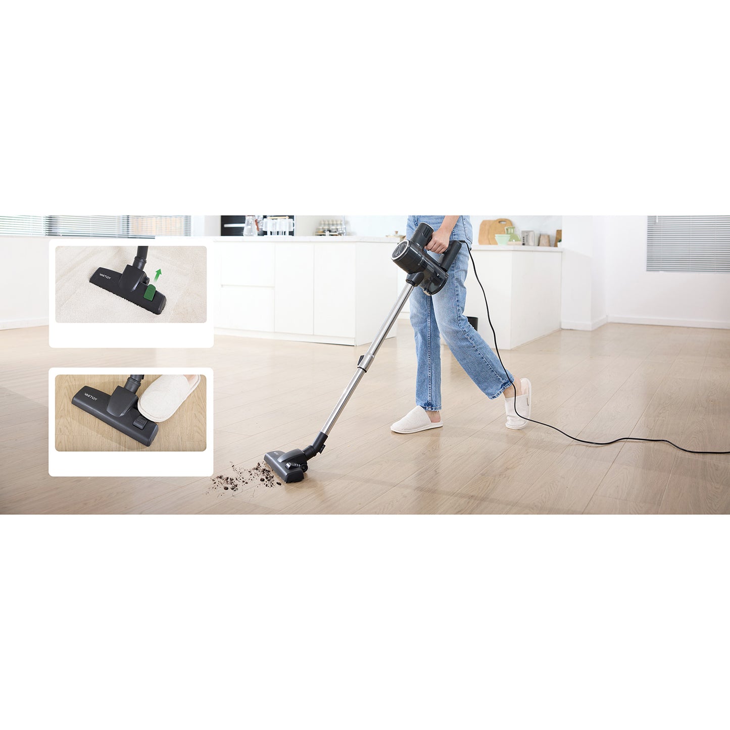Odkurzacz bezprzewodowy pionowy Vactidy C6