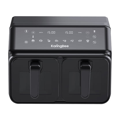 AirFryer Frytkownica dwukomorowa z okienkiem KaringBee 2200W 2x4L